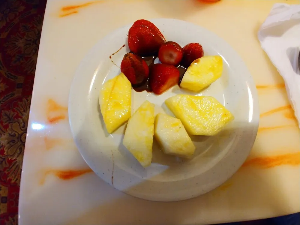 Strawberry and Pineapple with Chocolate on Top
